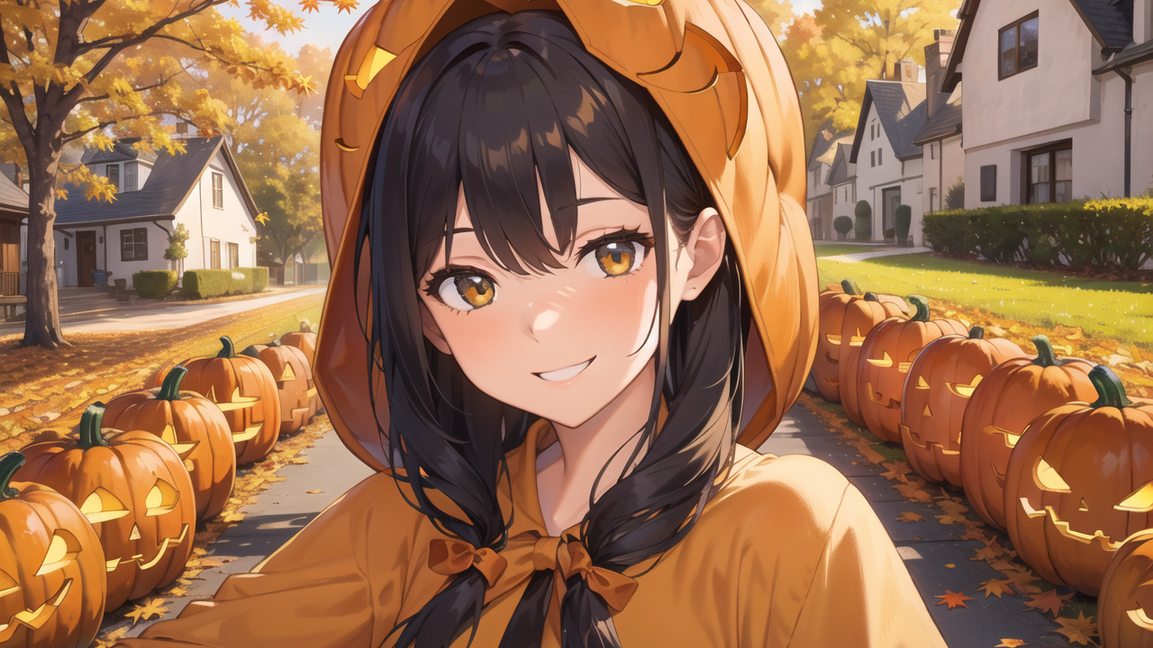 Anime Girls: Puffy Pumpkin