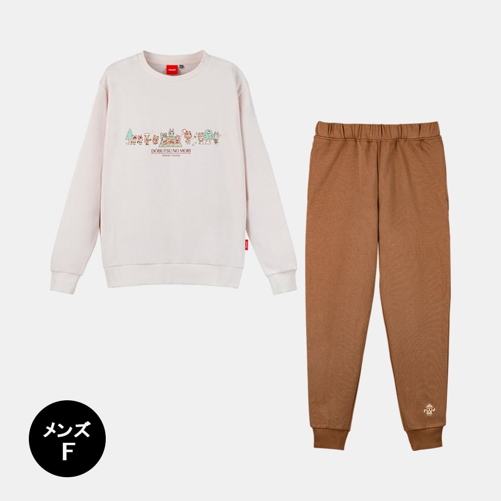 ルームウェアセット メンズF どうぶつの森【Nintendo TOKYO取り扱い