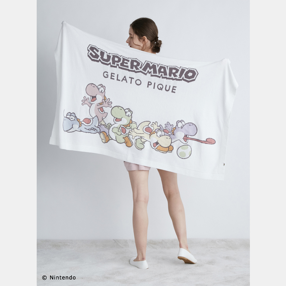 gelato pique ジェラートピケ　ヨッシーブランケット ヨッシージャガードブランケット【SUPER MARIO meets GELATO PIQUE