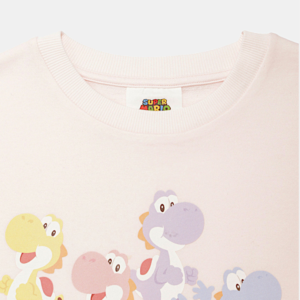 【スーパーマリオ】キノピオ＆ヨッシー裏毛プルオーバー&ハーフパンツセット スーパーマリオキノピオ&ヨッシー裏毛プルオーバー&ハーフパンツ