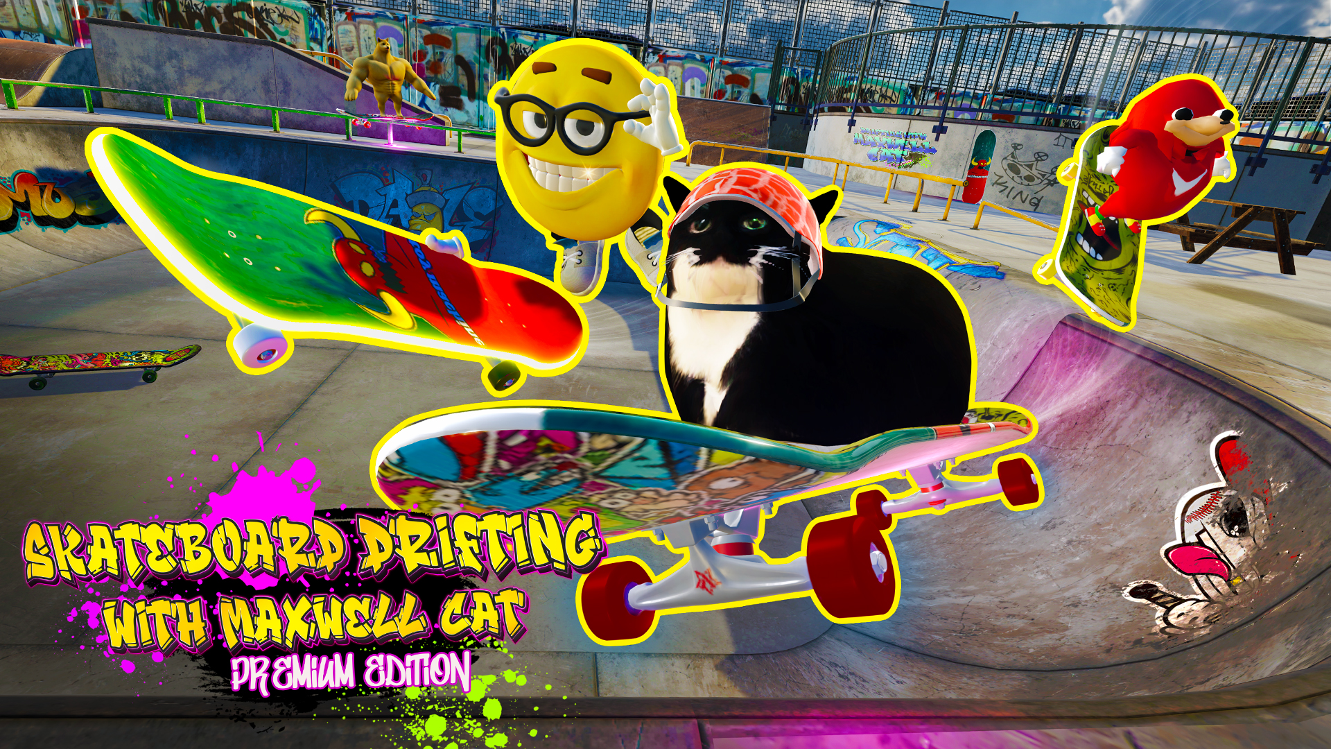 Skateboard Drifting with Maxwell Cat: Premium Edition | My