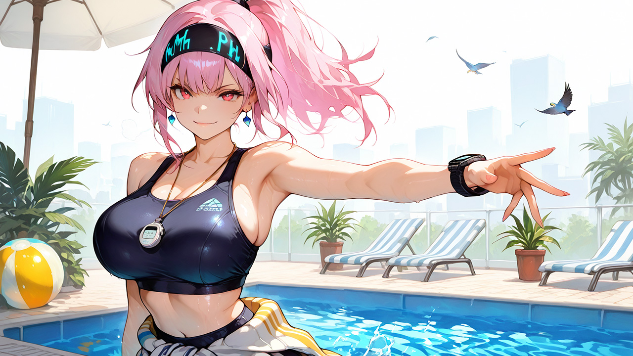 プールサイド美少女キス：パッションフルーツホテル恋愛ゲーム (Poolside Girls Kiss)