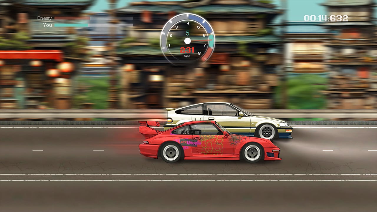 JDM Pixel Street Car Racing