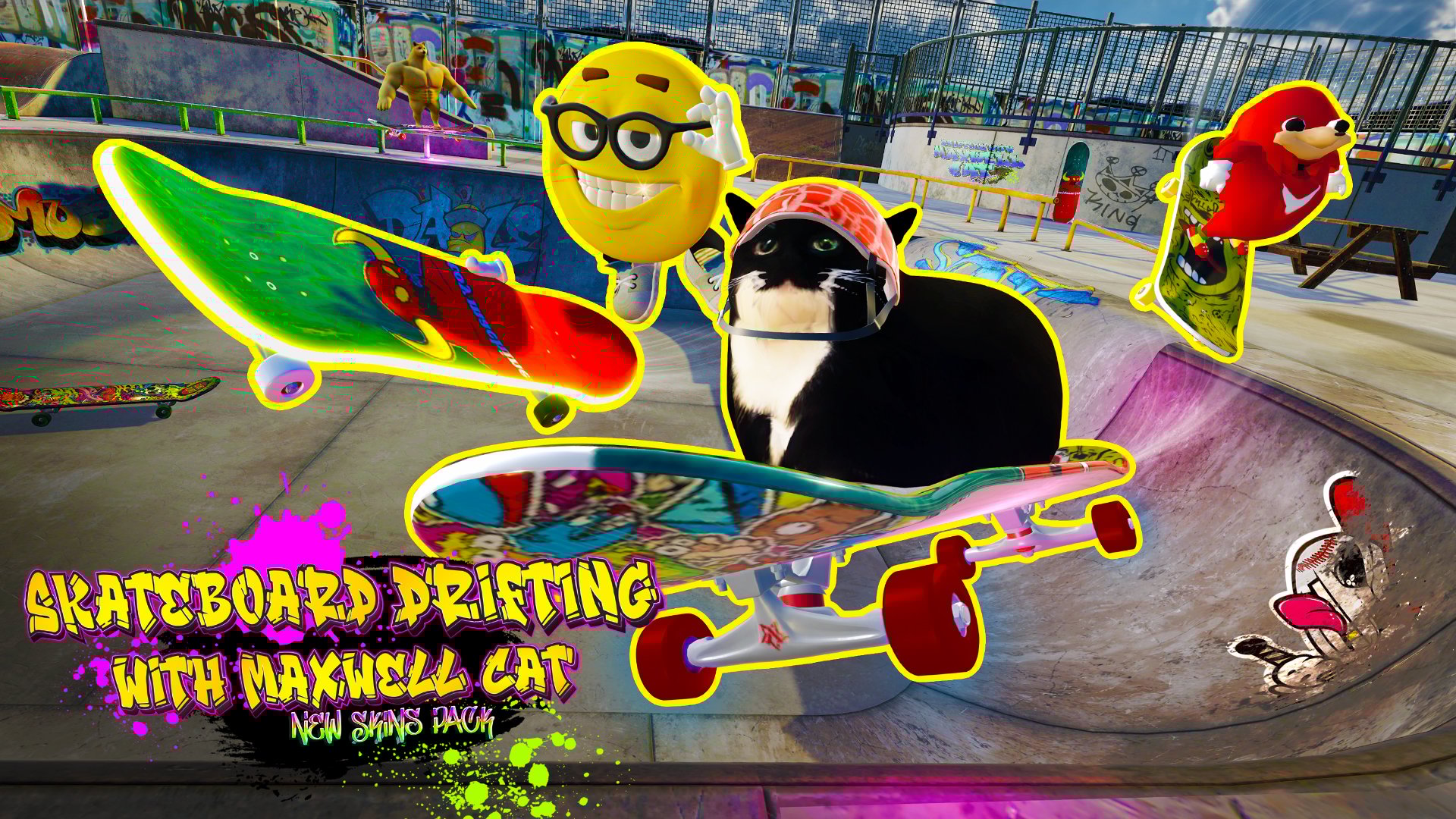 Skateboard Drifting with Maxwell Cat: Premium Edition | My