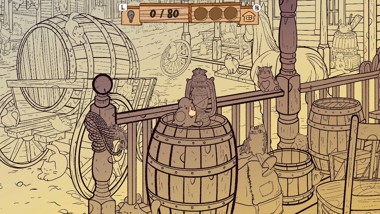 猫の訪問 西部開拓時代 : Cats Visiting Wild West