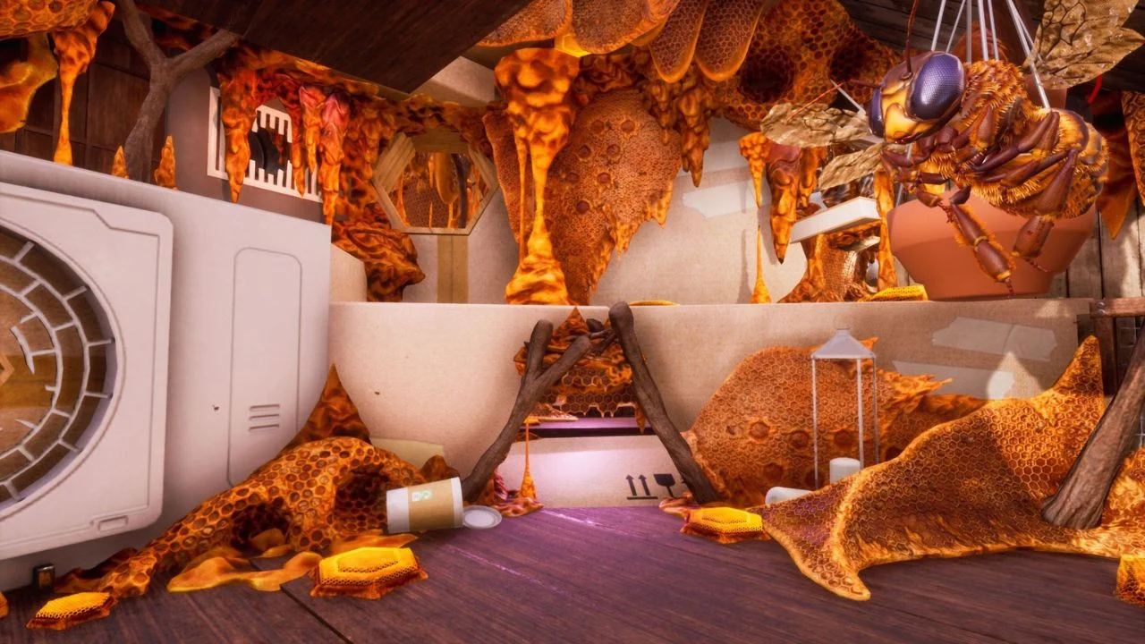 ミツバチシミュレーター：蜂巣